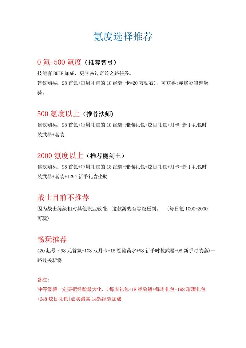 奇迹私服新手攻略：职业选择与升级技巧，开启全新冒险之旅